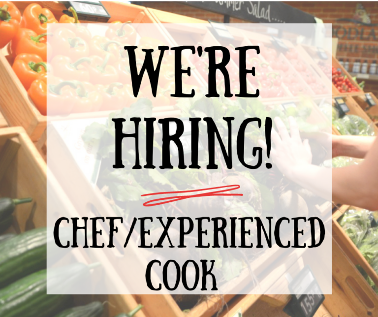 We #39 re Hiring Chef Hollow Trees